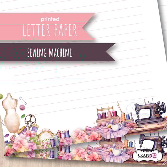 Letter Writing Paper - haberdashery and sewing items