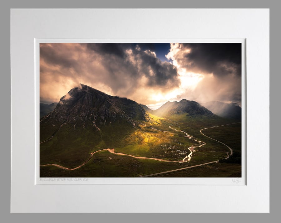 Buachaille Etive Mor from Beinn a'Chrulaiste - A3 (50cmx40cm) Unframed Print