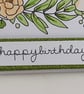 Handmade 70th Birthday card - floral wreath - Image 4