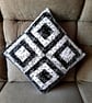 Quilted patchwork cushion cover - Image 1