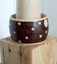 Pyrography barn owl at night wooden bangle  - Image 5