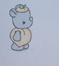 Rhino Dressed As A Peach Blank Card - Image 8