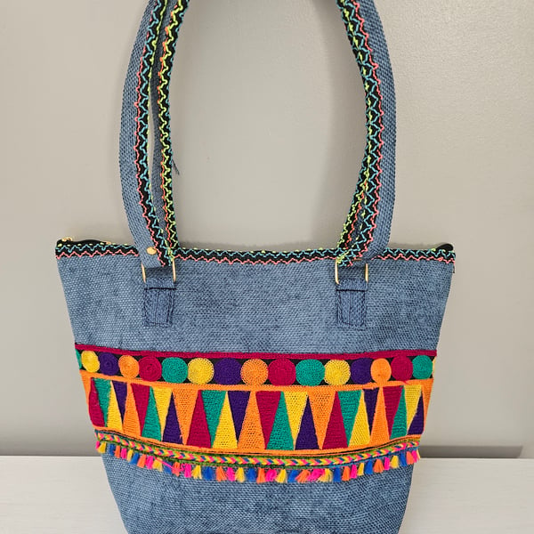 Textured Felt Artisan Tote Bag