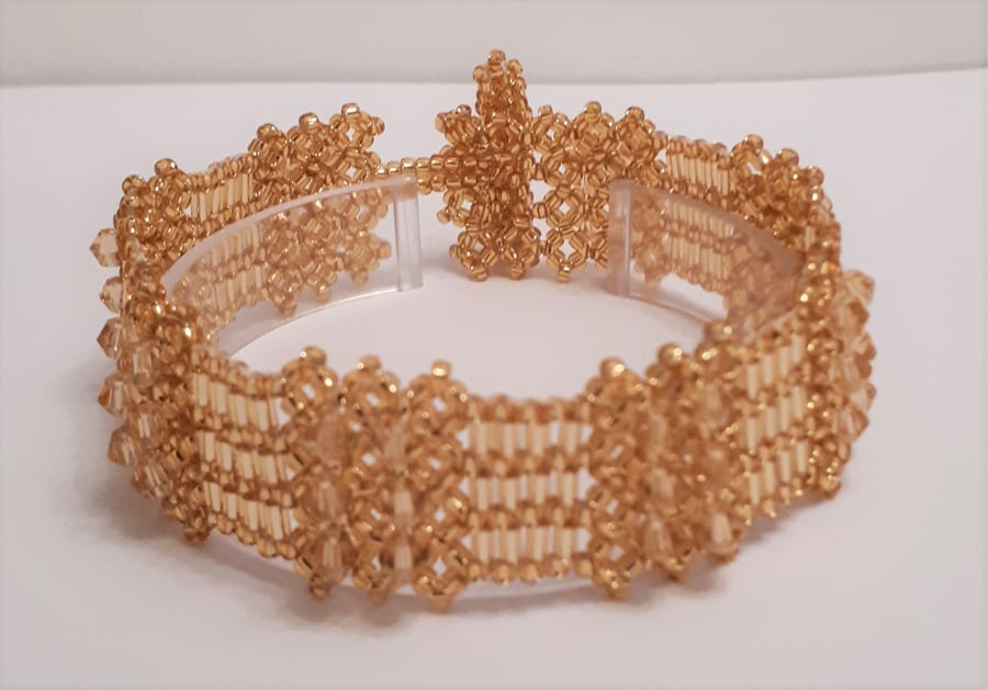 Elizabethan Beaded Bracelet  Gold