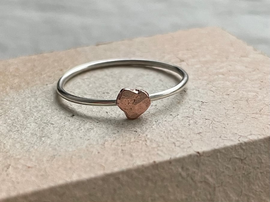 Copper Pebble Ring