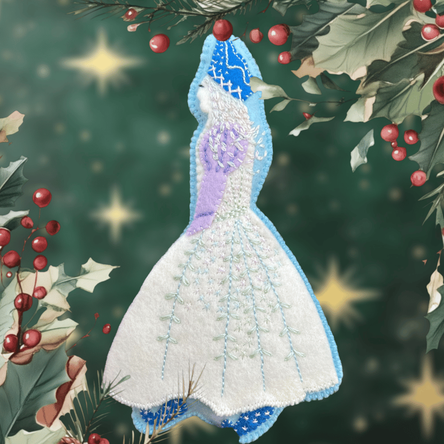 Christmas Fairy Frost Princess Felt Decoration