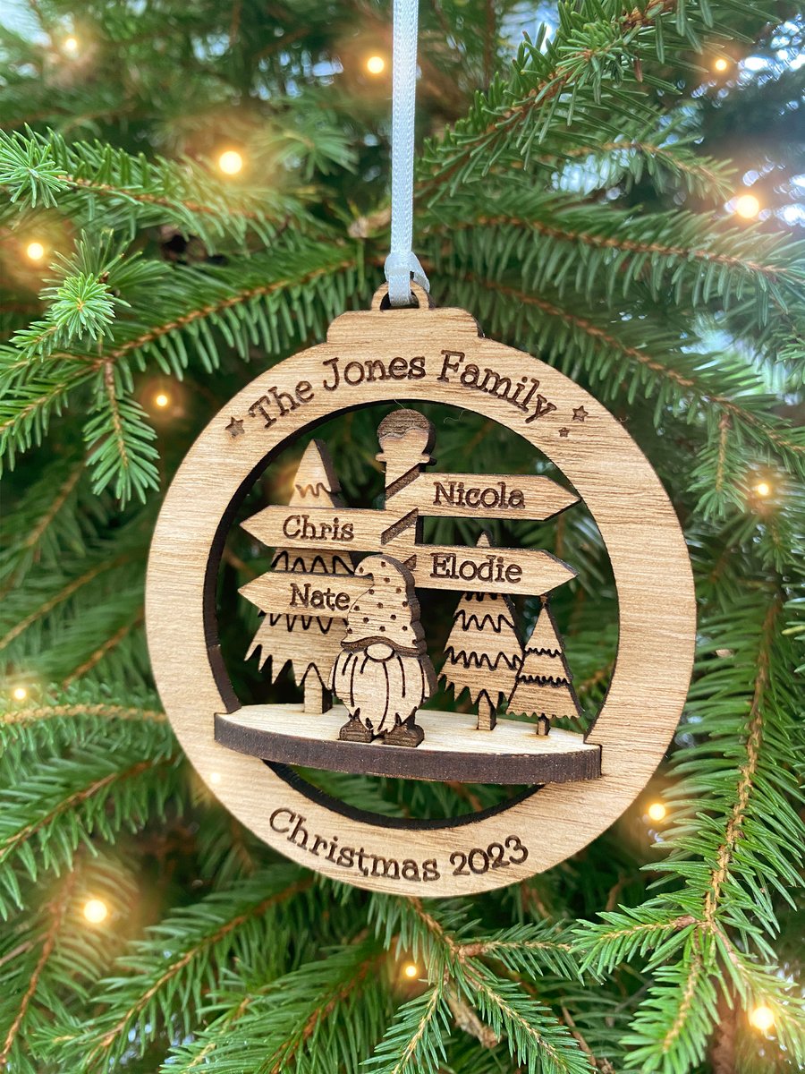Personalised Family Christmas Ornament