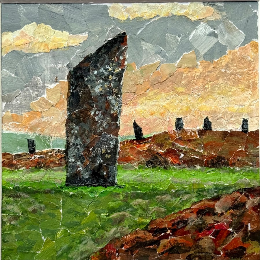 Ring of Brodgar Original Collage 