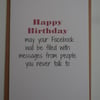 Funny Birthday Card, Facebook, Humour, Wishes  -  Facebook Wall