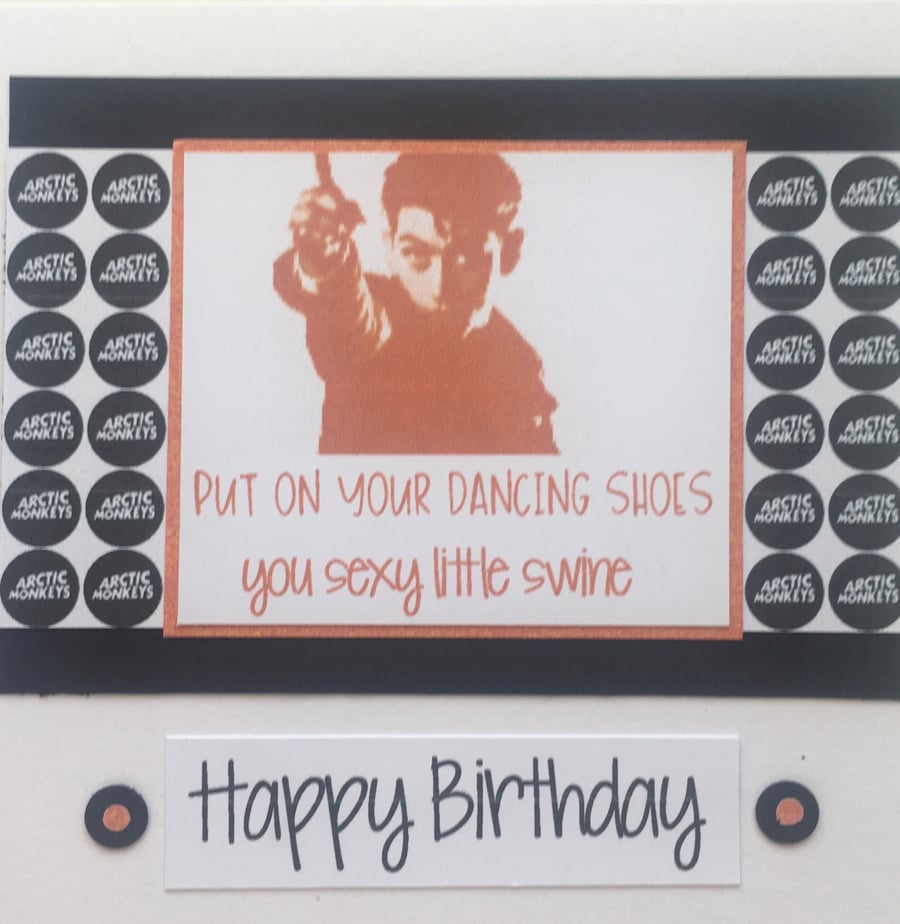Happy Birthday Card -  for Arctic Monkeys fan