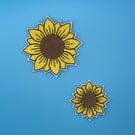 Sunflower Iron-On Patch - choice of 2 sizes