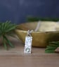 Peridot and Sterling Silver Rectangle Pendant Necklace - Image 7