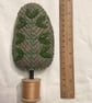 Grey tweed tweed tree with green leaves - Image 2