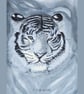 Original Art Monochrome Tiger Watercolour Paintings, 18 x 13 cm