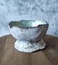 Handmade Coral Sculpture, Hand Painted Mother of Pearl Effect, Seaside Bowl - Image 4