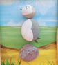 Pebble Puffin Driftwood Wall Art - Handmade Coastal Bird Art - One-of-a-Kind - Image 3