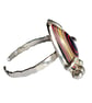 Fordite Adjustable Ring Sterling Silver Stacker Upcycled Jewellery Gift Handmade - Image 5