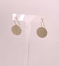 Hammered 9ct Gold Disc Dangle Earrings - Image 5