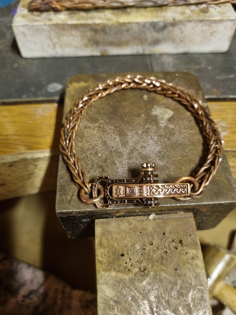 Copper Viking style bracelet 