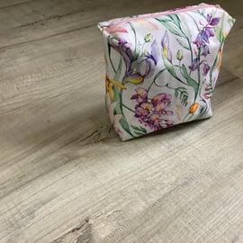 Floral waterproof make up dag,pouch