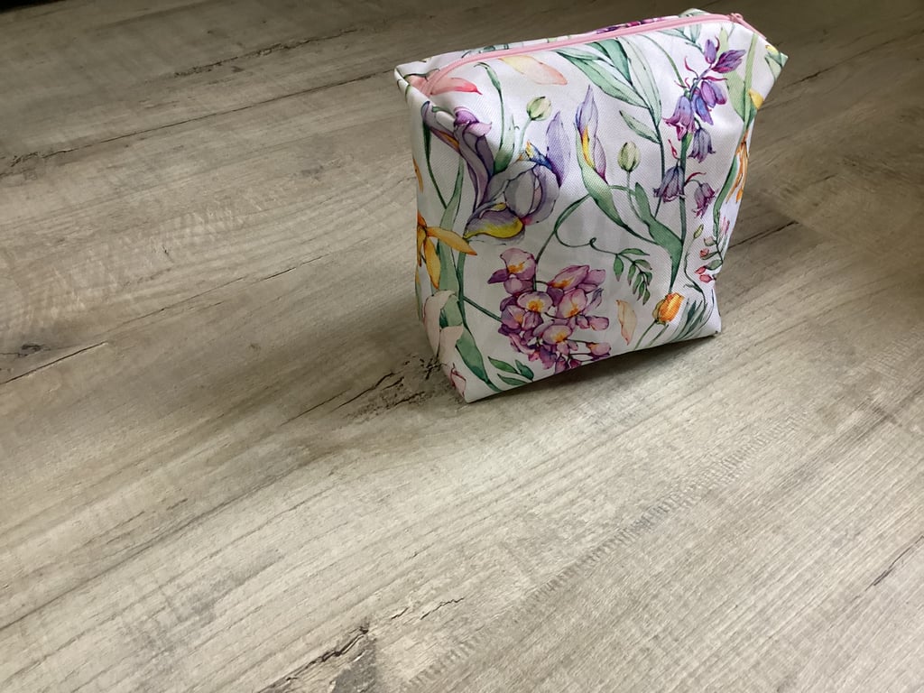 Floral waterproof make up bag,pouch