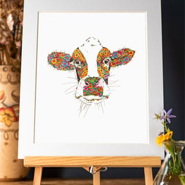 Marigold the Cow Art Print 