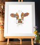 Marigold the Cow Art Print  - Image 1