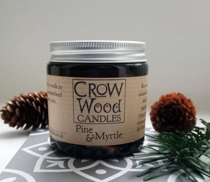 Pine & Myrtle Soya Essential oil Candle 