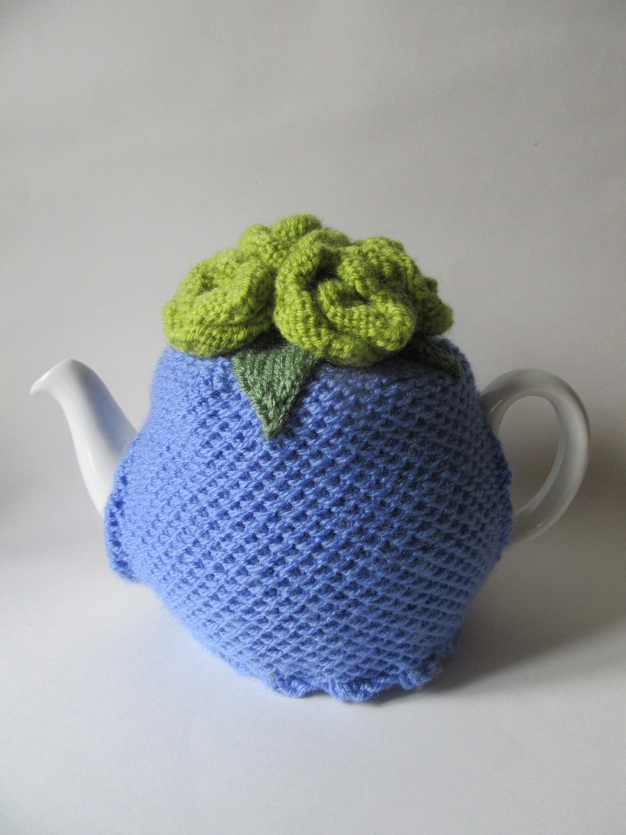 Tea cosie Tea cosy - zingy lilac and lime green roses