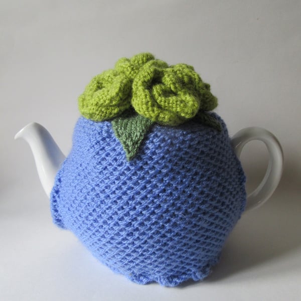 Tea cosie Tea cosy - zingy lilac and lime green roses