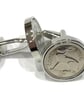 1934 Irish coin cufflinks- Great coin gift idea. Genuine Irish 3d threepence coi - Image 2