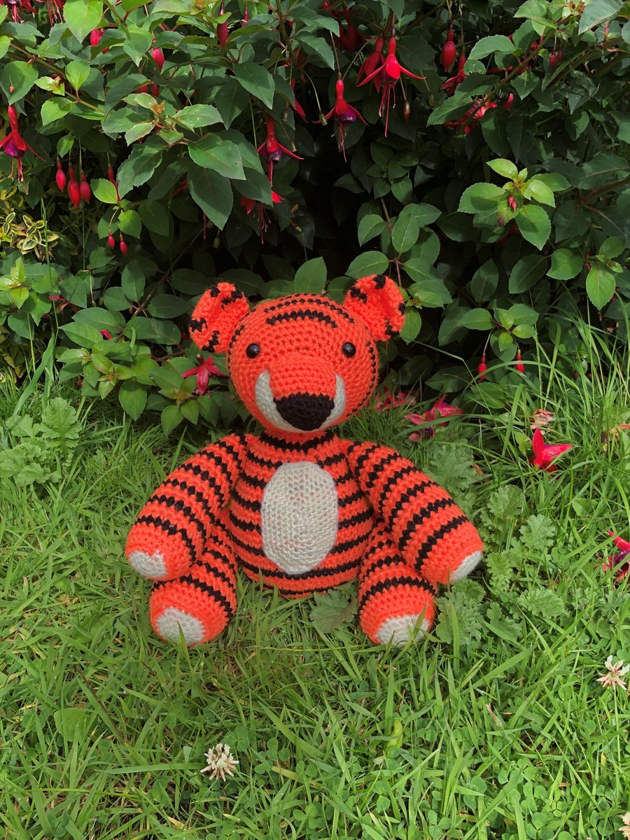 Crocheted Toy Tiger 