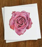 Rose Blank Floral Card - Image 2