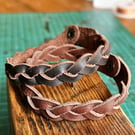Leather Bracelet Braided, unisex bracelet, leather, great gift.