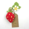 Crochet Strawberry Hanging Decoration 