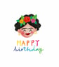 Frida Kahlo Flowers - Postcard - A6 Print - Image 2