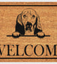 Basset Hound Door Mat - Personalised Basset Hound Welcome Mat - 3 Sizes