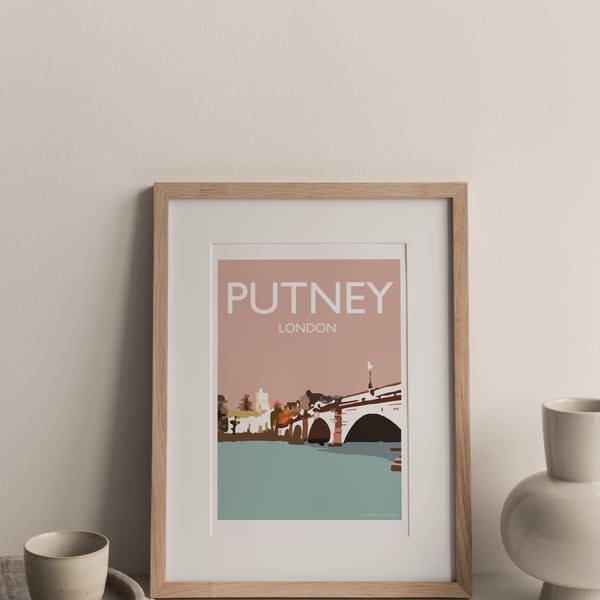 Putney, London Giclee Travel Print