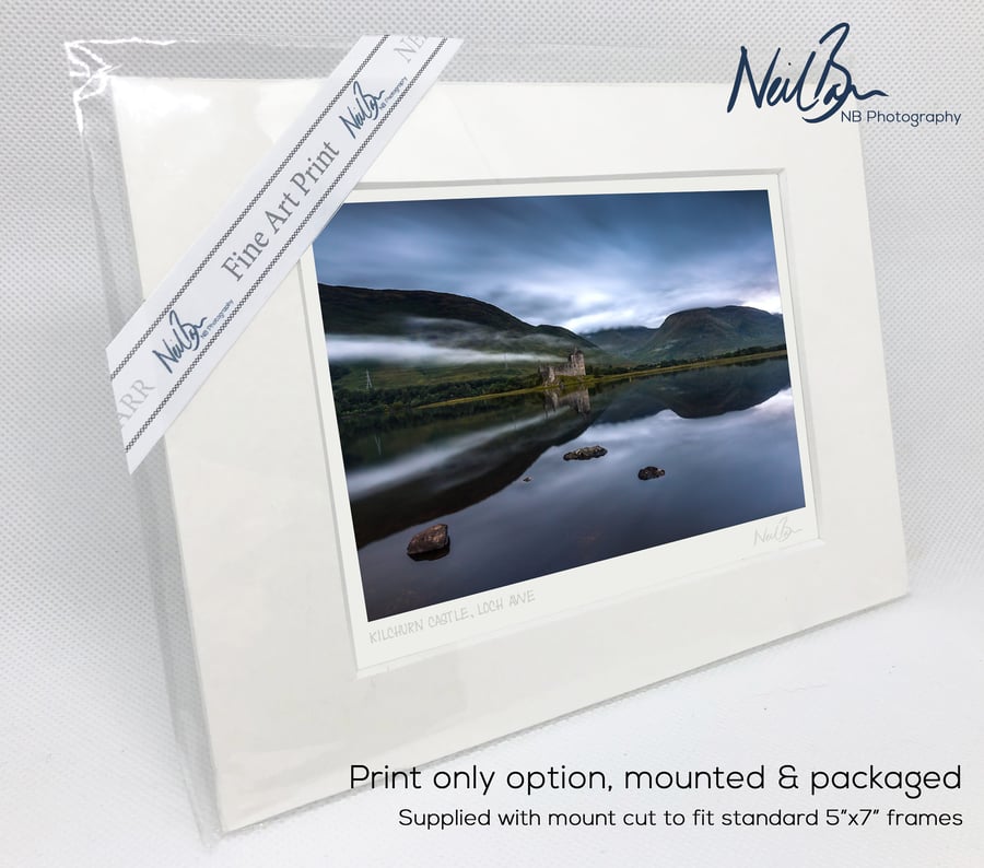 Kilchurn Castle, Loch Awe, Argyll, Scotland - A6 (7" x 5") Unframed Print