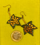 Stunning Green and Bronze Polymer Clay Leaf Earrings - Image 4