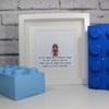 MOTHERS DAY SPECIAL - Framed Lego Wonder Woman minifigure - Mum - Mummy - Awesom