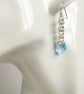 Blue Heart Sterling Silver Earrings - Image 5