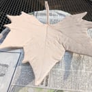 CUSTOM ORDER DO NOT BUY handmade porcelain paper clay leaf dish 