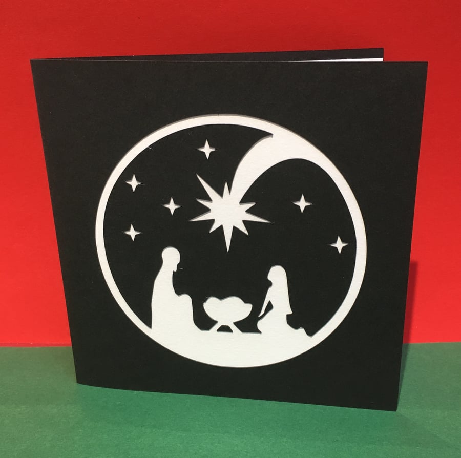 Christmas Card - Religious - Nativity Scene