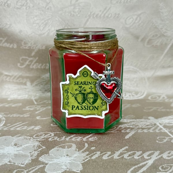 Searing Passion Candle – Handmade Gothic Romance Candle