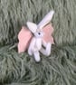 Magical Winter Fairy Hare, hand sewn jointed collectable heirloom for Christmas. - Image 9