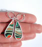 Reversible tractor fordite earrings - Image 3