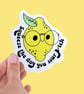 Waterproof Rude Lemon Sticker Adult Humour Sticker "Squeeze the day you sour Btc