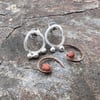 Eco Silver Organic Seed Pod Stud Earrings