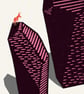 Donkey Monolith No.16 A2 three-colour linocut screen-print - Image 2